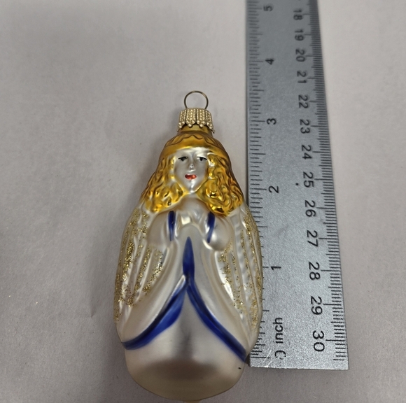 Christmas Ornaments St Nicholas Square European Glass Mouth Blown Hand Decorated - Picture 12 of 13